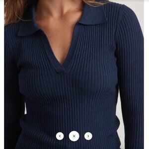 Marine Layer Long Sleeve Sweater Polo